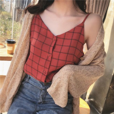 Summer Chiffon Tank Top for Women - Loose Style