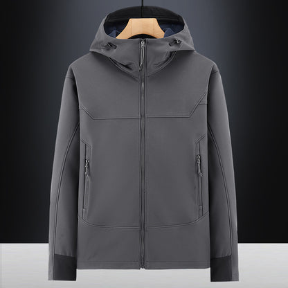 Men's Soft Shell Jacket - Windproof, Waterproof, Outdoor
