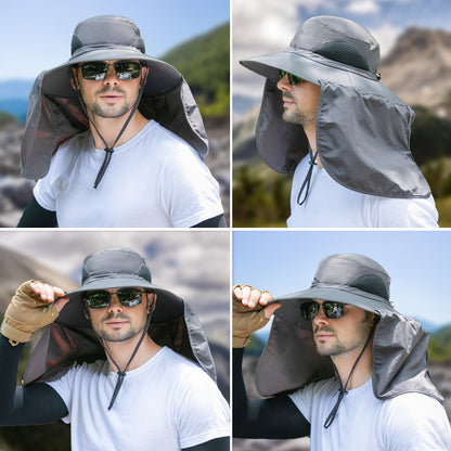Summer Fishing Hat for Outdoor UV Protection and Quick-Dry