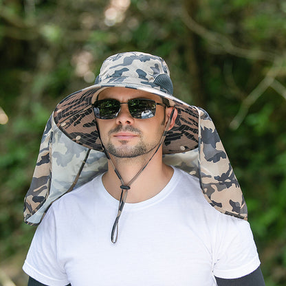 Summer Fishing Hat for Outdoor UV Protection and Quick-Dry