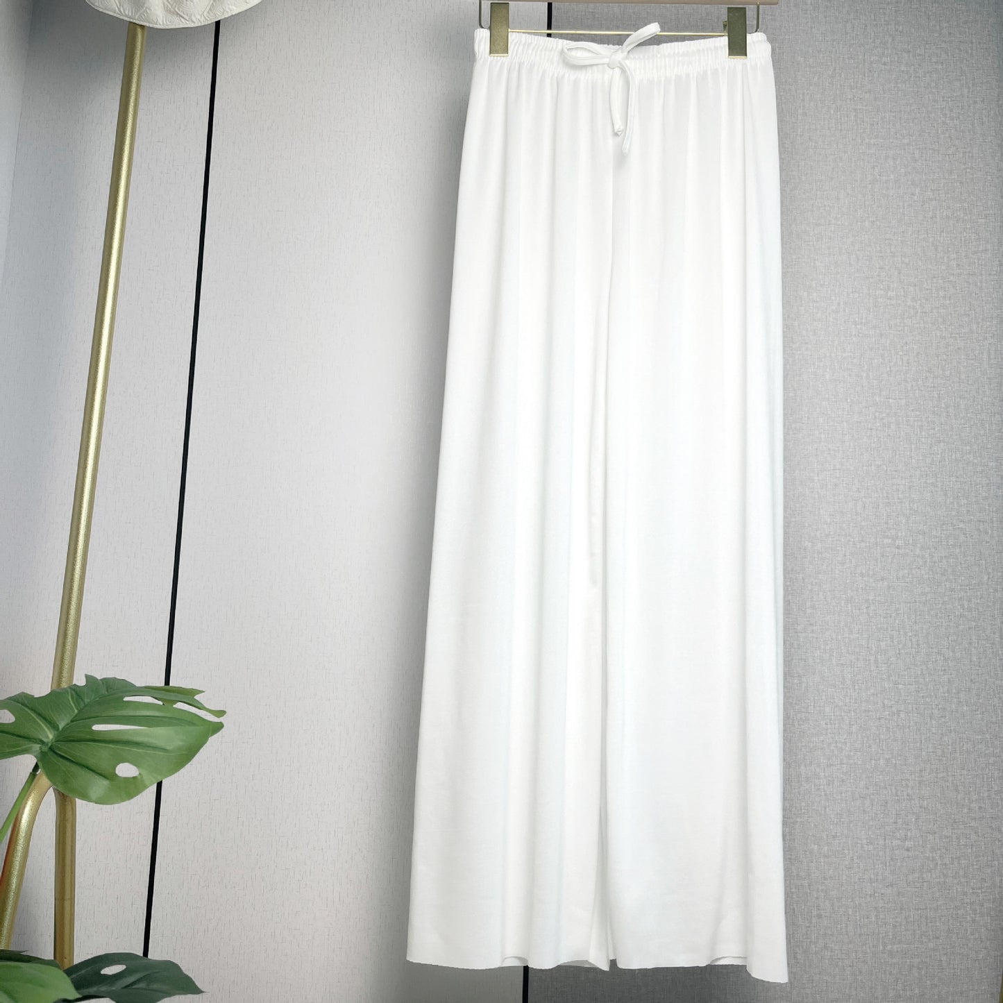 Summer High-Waist Wide-Leg Knit Pants for Women