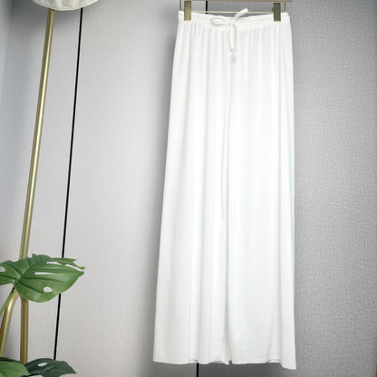 Summer High-Waist Wide-Leg Knit Pants for Women