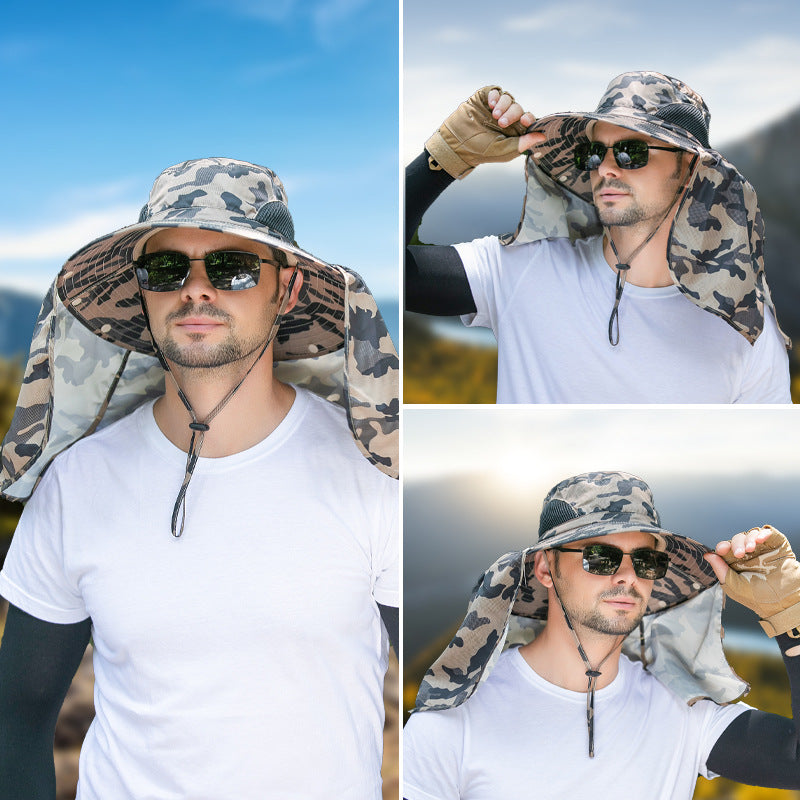 Summer Fishing Hat for Outdoor UV Protection and Quick-Dry