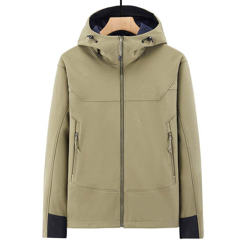 Men's Soft Shell Jacket - Windproof, Waterproof, Outdoor