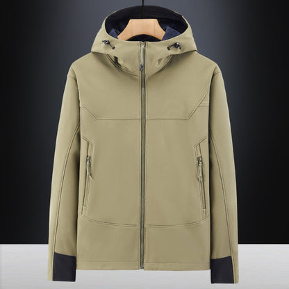 Men's Soft Shell Jacket - Windproof, Waterproof, Outdoor