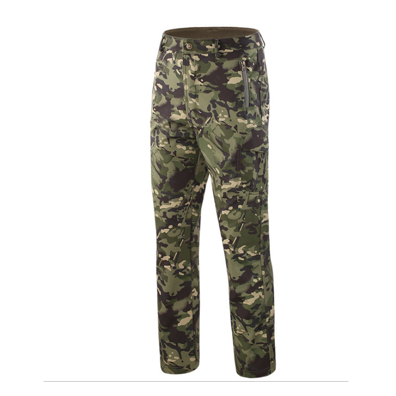 Men's Waterproof Fleece Assault Pants for Outdoor Use
