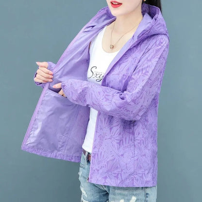 Women's Waterproof Spring Hiking Jacket for Outdoor Activities