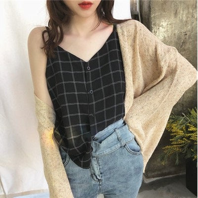 Summer Chiffon Tank Top for Women - Loose Style