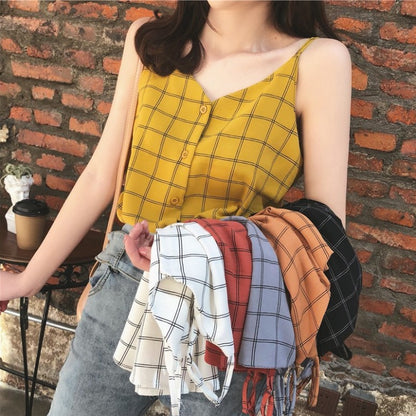 Summer Chiffon Tank Top for Women - Loose Style