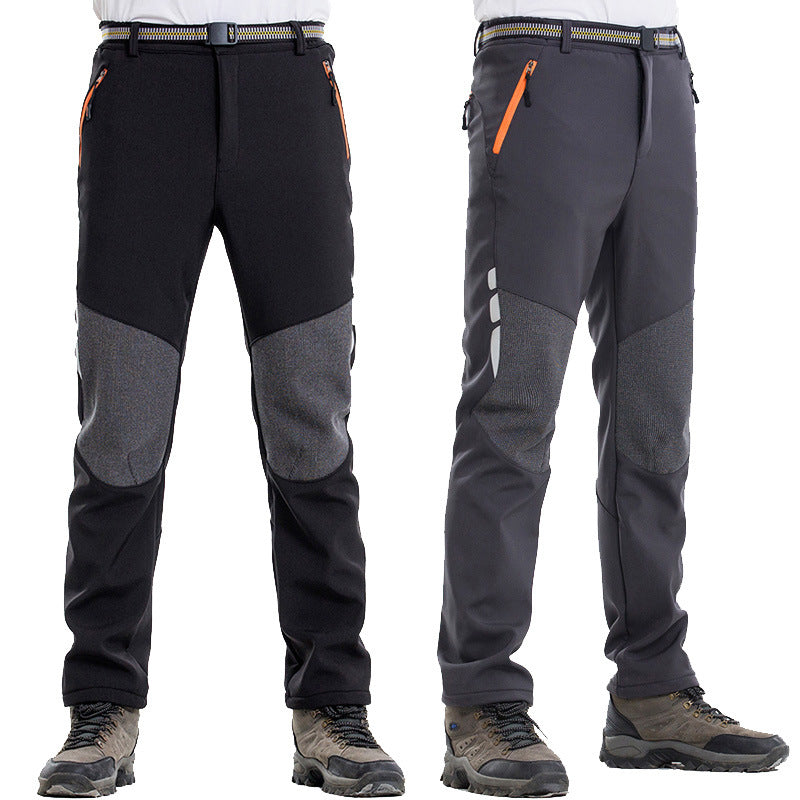 Men's Thermal Waterproof Softshell Pants for Outdoor Sports