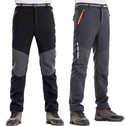Men's Thermal Waterproof Softshell Pants for Outdoor Sports