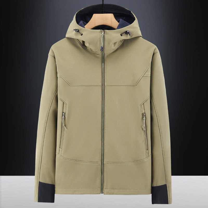 Men's Soft Shell Jacket - Windproof, Waterproof, Outdoor