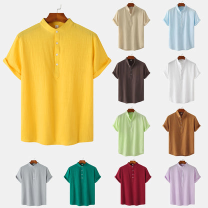 Summer Breeze Linen-Cotton Shirt