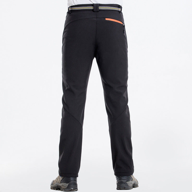 Men's Thermal Waterproof Softshell Pants for Outdoor Sports