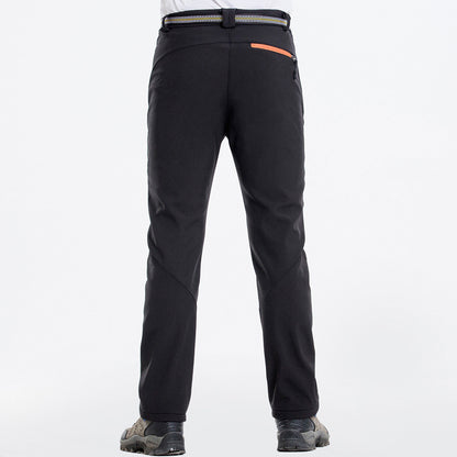 Men's Thermal Waterproof Softshell Pants for Outdoor Sports