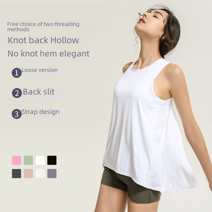 Summer Loose Sleeveless Sports Tank Top for Women