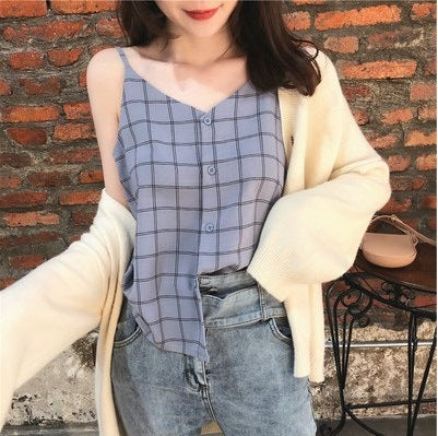 Summer Chiffon Tank Top for Women - Loose Style