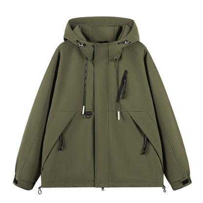 Men's Windproof Waterproof Climbing Jacket for Outdoor Sports
