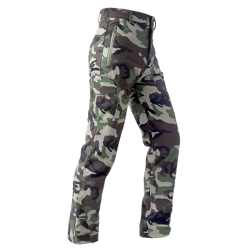 Men's Waterproof Fleece Assault Pants for Outdoor Use