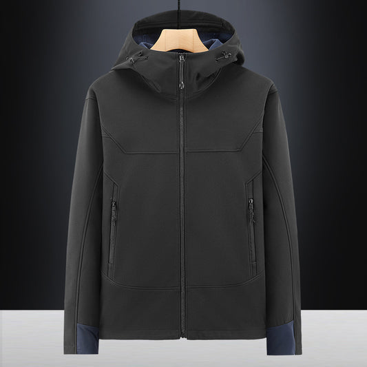 Men's Soft Shell Jacket - Windproof, Waterproof, Outdoor