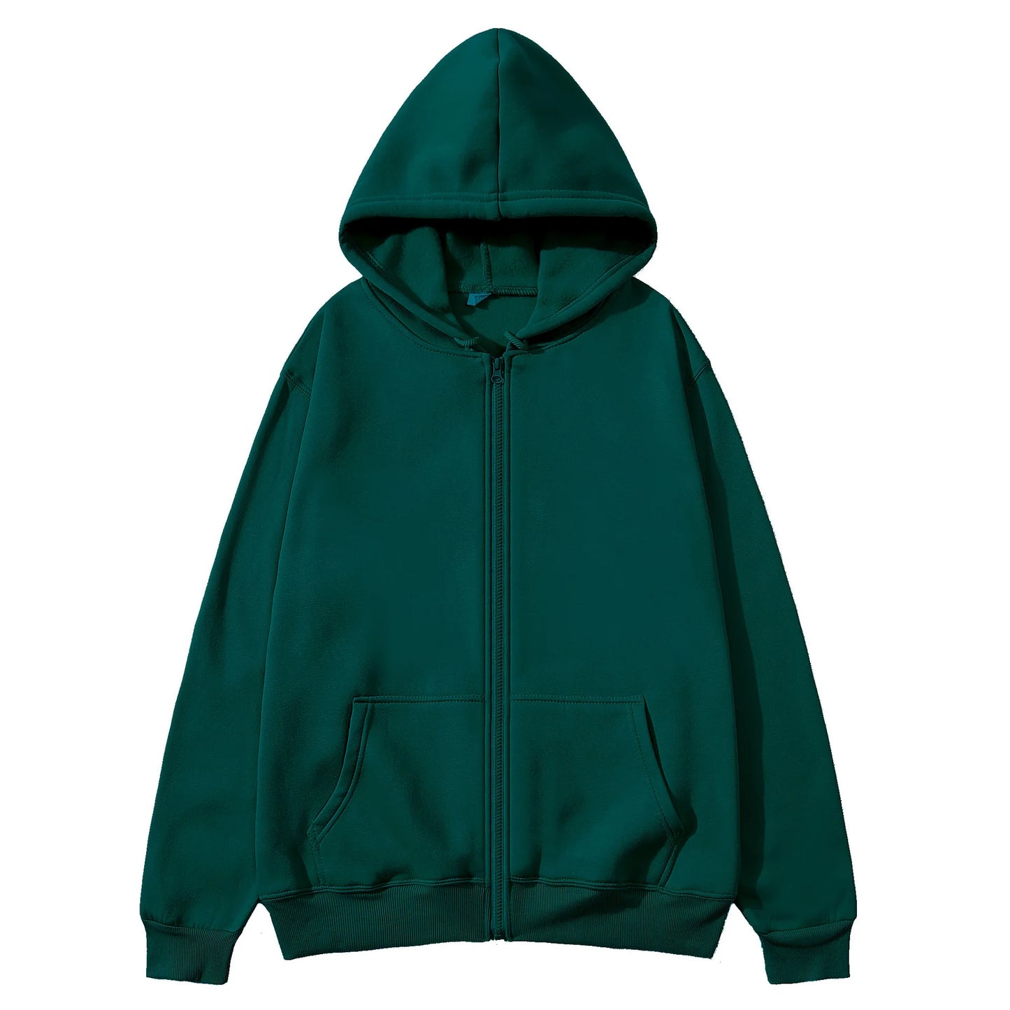 Oversize Women Hoodies Casual Solid Zip Up Hooded Sweatshirt Harajuku Korean Loose Couple Hoodie Jacket Coat Streetwear