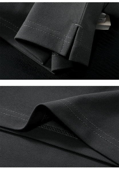 Men Plus Size Polo Shirt Oversized 6XL 7XL Summer Short Sleeve T Shirts Black Loose Male Shirt