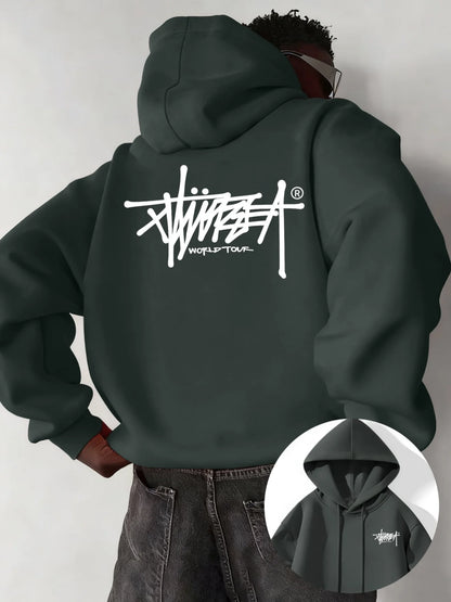 Street Urban Style Pullover Hoodie | Printed Design | Durable Fabric | Casual Top | S-3XL