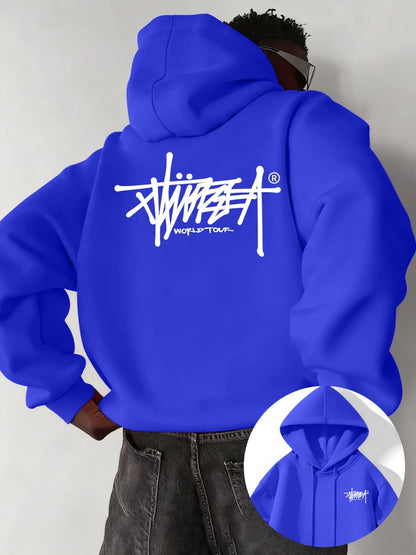 Street Urban Style Pullover Hoodie | Printed Design | Durable Fabric | Casual Top | S-3XL