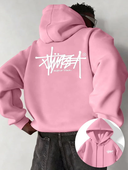 Street Urban Style Pullover Hoodie | Printed Design | Durable Fabric | Casual Top | S-3XL