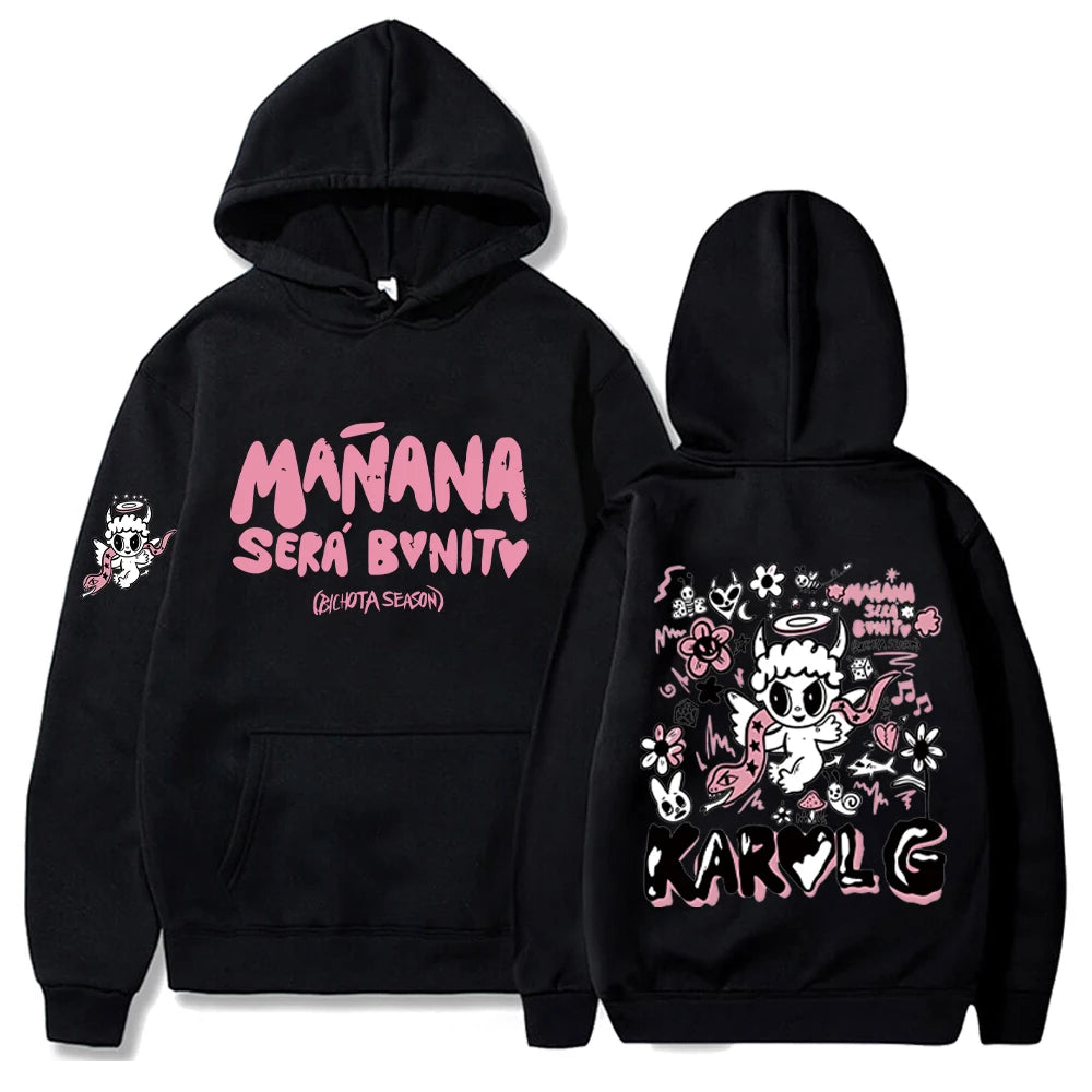 Hoodie Hiphop Streetwear Manana Sera Bonito Sweatshirts Men Woman Casual Long Sleeve Harajuku Oversized Pullover
