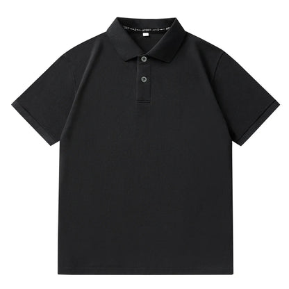 Men Plus Size Polo Shirt Oversized 6XL 7XL Summer Short Sleeve T Shirts Black Loose Male Shirt