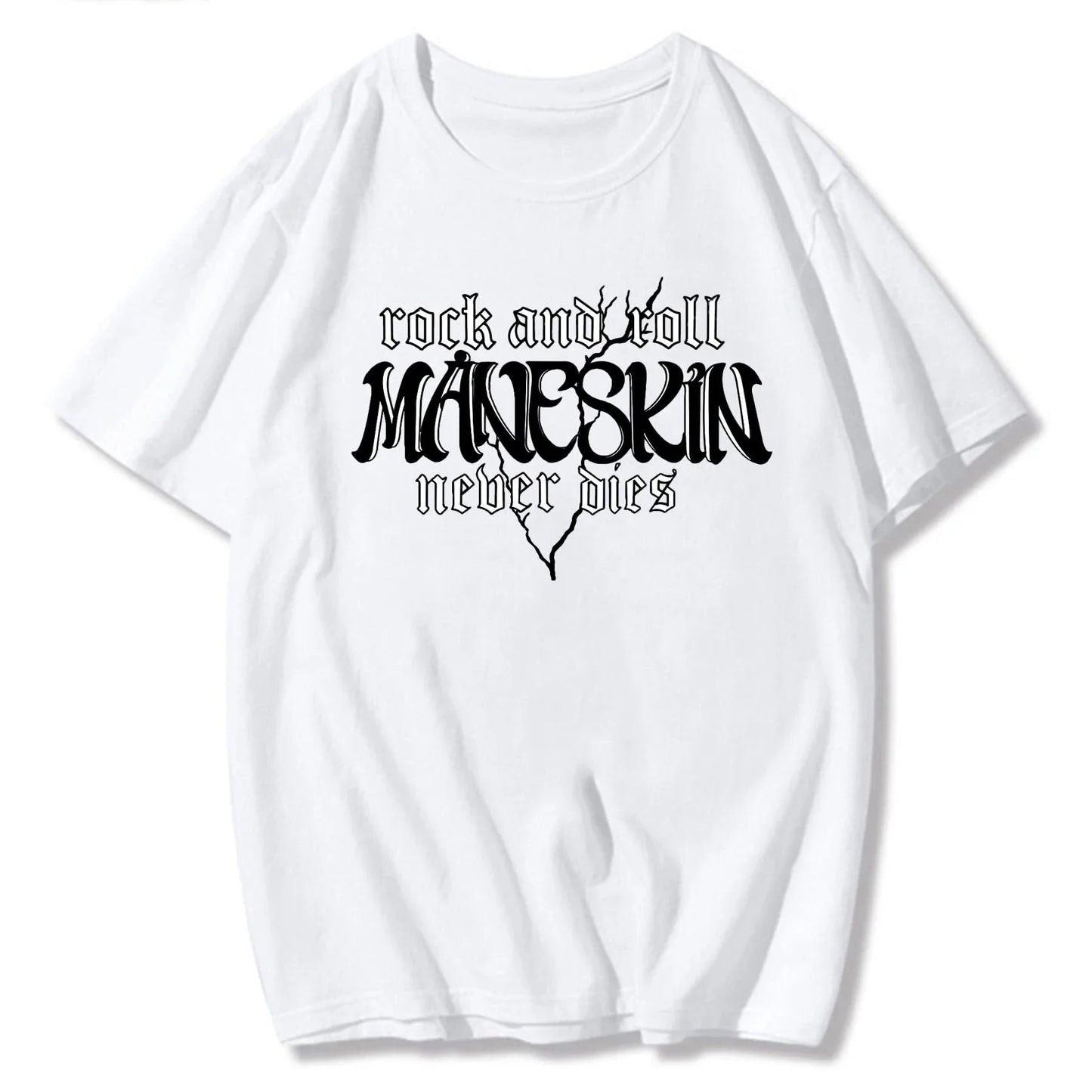 Oversized T Shirt Graphic Maneskin Street Fashion Women Aesthetic Summer Harajuku Streetwear Hip Hop Casual Musical Shirts