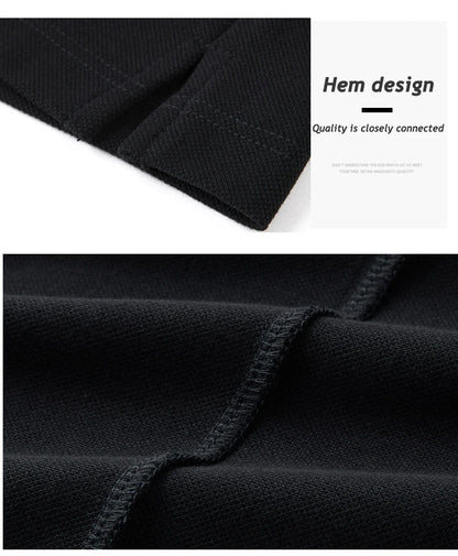 Men Plus Size Polo Shirt Oversized 6XL 7XL Summer Short Sleeve T Shirts Black Loose Male Shirt