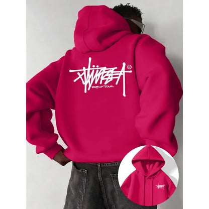 Street Urban Style Pullover Hoodie | Printed Design | Durable Fabric | Casual Top | S-3XL