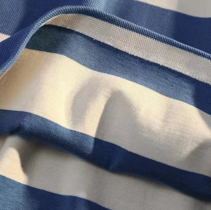 T Polo Shirts For Men Black Tops Oversize Male Clothes Big Size Embroidery Stripe Luxury Casual Full Sleeve High Brand Aesthetic