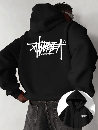 Street Urban Style Pullover Hoodie | Printed Design | Durable Fabric | Casual Top | S-3XL