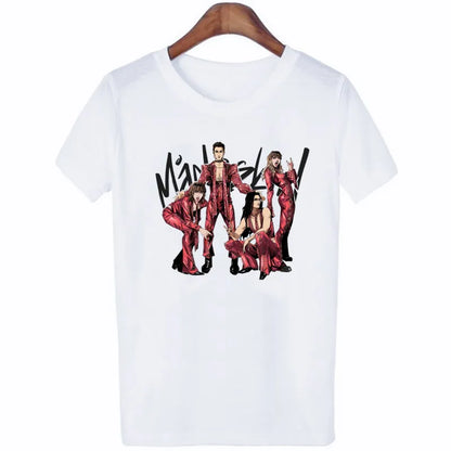 Oversized T Shirt Graphic Maneskin Street Fashion Women Aesthetic Summer Harajuku Streetwear Hip Hop Casual Musical Shirts