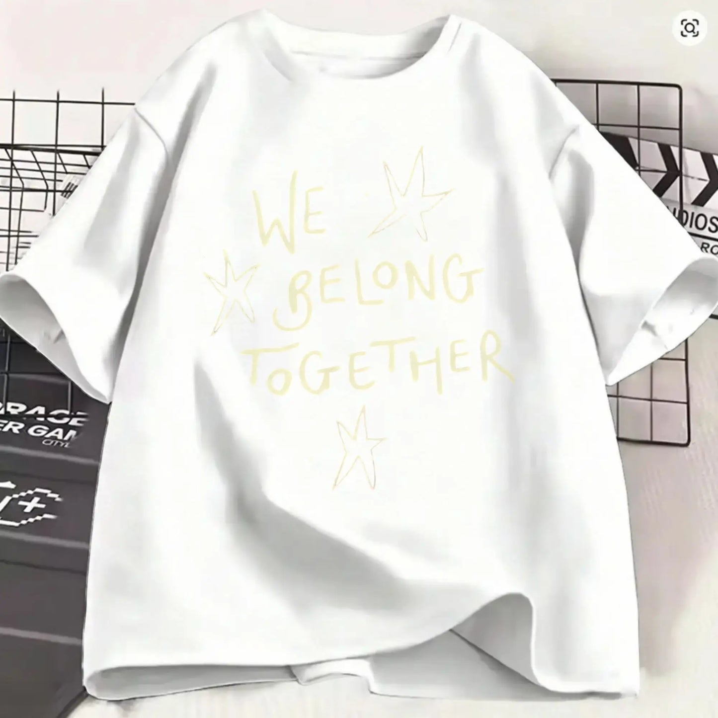 Oversized T-Shirt Summer Harrys Styles We Belong Together Hipster T-Shirts  100% Cotton Tee Shirt for Men Aesthetic Big Size