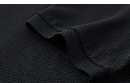 Men Plus Size Polo Shirt Oversized 6XL 7XL Summer Short Sleeve T Shirts Black Loose Male Shirt