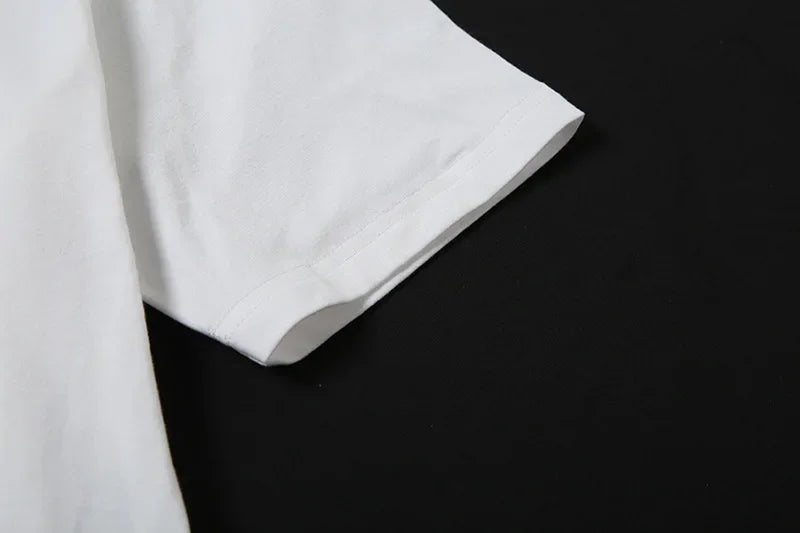 Oversized T Shirts For Women Streetwear Inclined Collar Y2k Top Letters Printing Camisetas Short Sleeve Ropa Mujer Summer Outfit