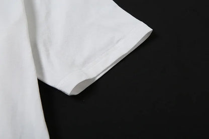 Oversized T Shirts For Women Streetwear Inclined Collar Y2k Top Letters Printing Camisetas Short Sleeve Ropa Mujer Summer Outfit