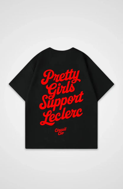 2025 New Women Men T-shirts New Classic F1 Shirt Racer Top Pretty Girls Support Leclerc Tees Casual Men's Women Oversize T-Shirt