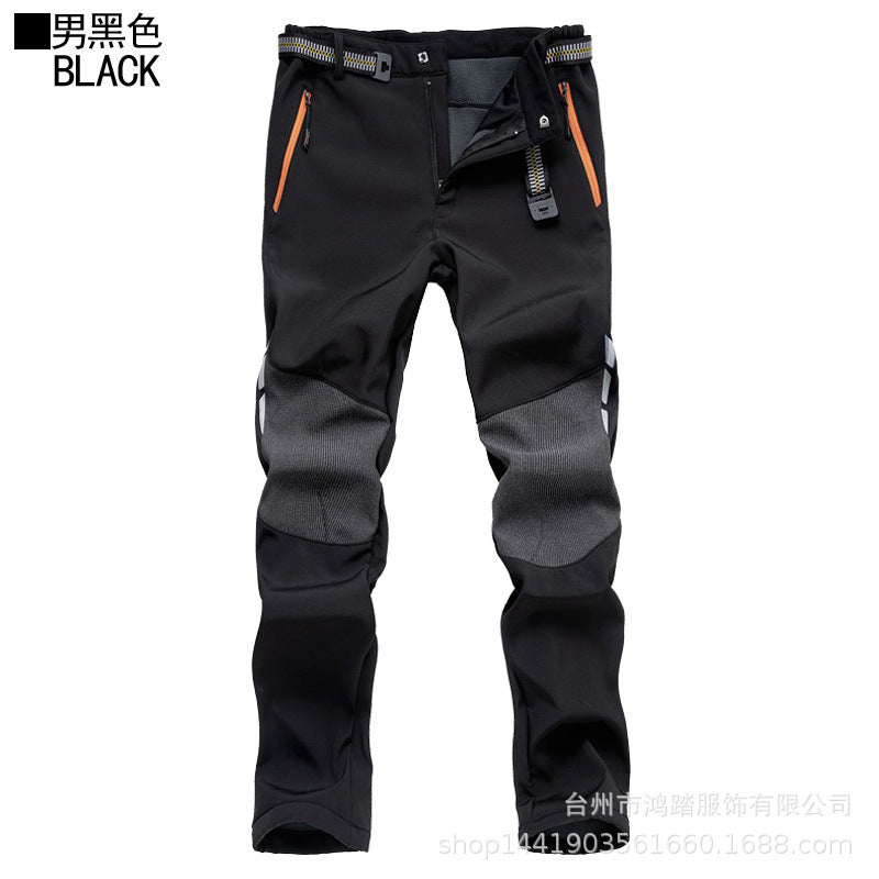 Men's Thermal Waterproof Softshell Pants for Outdoor Sports