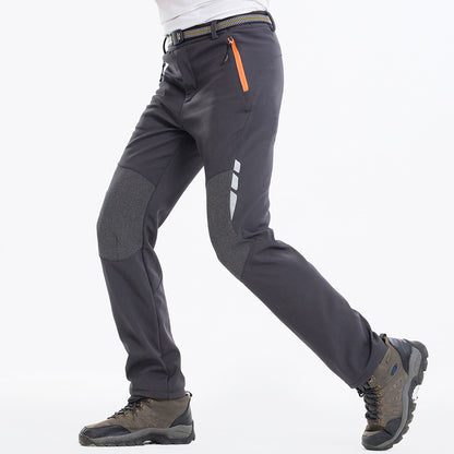 Men's Thermal Waterproof Softshell Pants for Outdoor Sports