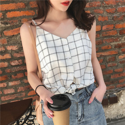 Summer Chiffon Tank Top for Women - Loose Style