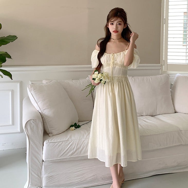 Off-Shoulder Summer Dress for Women
