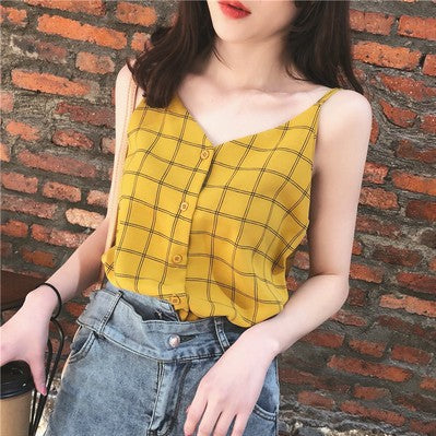 Summer Chiffon Tank Top for Women - Loose Style