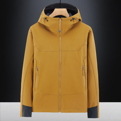 Men's Soft Shell Jacket - Windproof, Waterproof, Outdoor