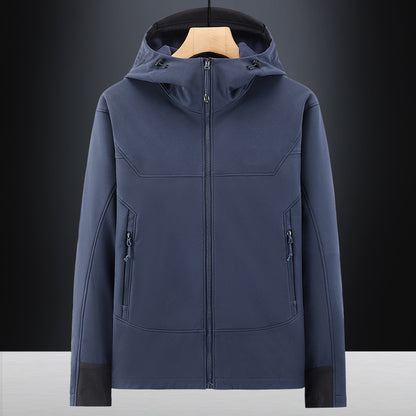 Men's Soft Shell Jacket - Windproof, Waterproof, Outdoor