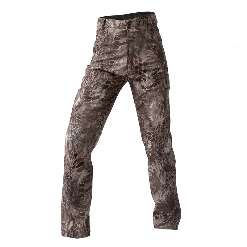 Men's Waterproof Fleece Assault Pants for Outdoor Use